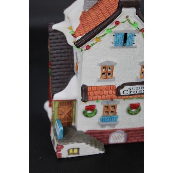 1994 Lemax Dickensvale Christmas Village “Sudbury Crossing” Illuminated House - Picture 4 of 10